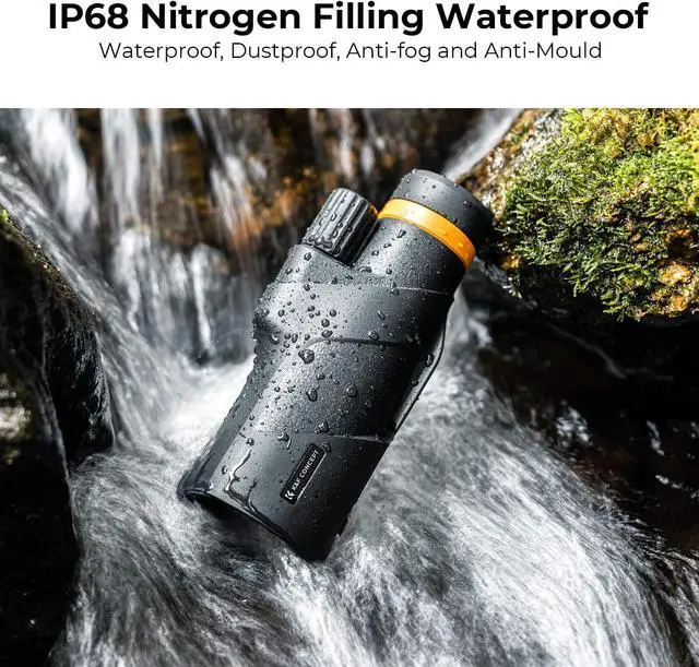 Alt view image 2 of 7 - 80x100 Monocular-Telescope for Adults IP68 Waterproof High Powered with Smartphone Adapter & Tripod, with BAK4 Prism and FMC Lens, for for Bird Watching Hunting Hiking Camping Travelling