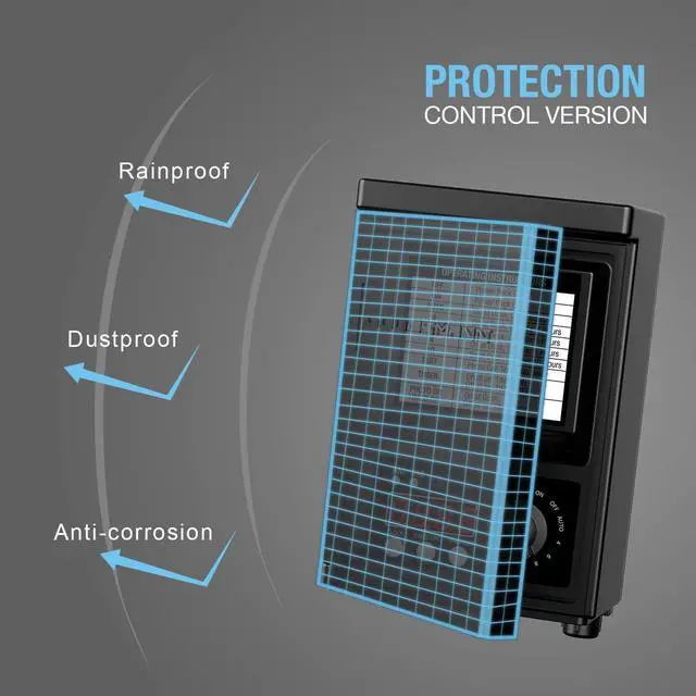 Alt view image 5 of 7 - Low Voltage Transformer 120W Outdoor Lighting Transformer for Landscape Lights with Photo Eye Sensor and Timer 120V AC to 12V AC 9920-9120-01