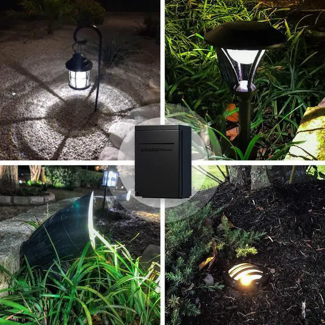 Alt view image 6 of 7 - Low Voltage Transformer 120W Outdoor Lighting Transformer for Landscape Lights with Photo Eye Sensor and Timer 120V AC to 12V AC 9920-9120-01