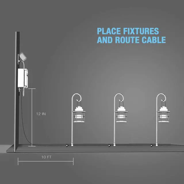 Alt view image 7 of 7 - Low Voltage Transformer 120W Outdoor Lighting Transformer for Landscape Lights with Photo Eye Sensor and Timer 120V AC to 12V AC 9920-9120-01