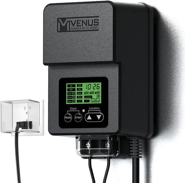 Main image of Outdoor Low Voltage Transformer 120W Landscape Lighting Transformer with Timer and Built-in Photo Sensor 120V AC to 12V AC for LED Spotlight, Pathway Garden Lighting