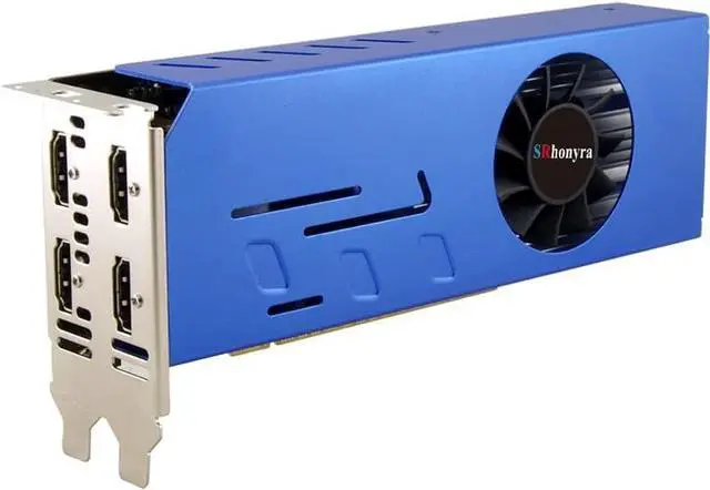 Alt view image 2 of 7 - Geforce GTX 750 Ti 4GB Graphics Card GDDR5 Dual Slot 4HDMI Monitor Video Card 128-Bit PCIe Bus Powered