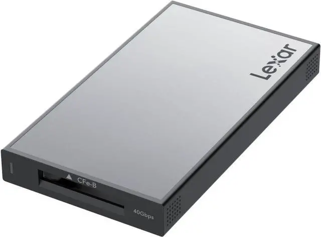 Main image of Professional Workflow CFexpress 4.0 Type B Card Reader, Pairs with Lexar Professional Workflow, USB-C to USB-A Adapter, Compatible with PC, Laptop, Tablet, Smartphone (LPWF740N-6ANGL)