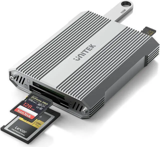 Main image of 4 in 1 CFexpress Type B Card Reader - SD4.0 UHS-II & Micro SD Card Reader with USB-A Hub 10Gbps USB 3.2 Gen 2 CFexpress Adapter for CFexpress Type B/SD UHS-II/Micro SD 3.0/SDHC/SDXC/SDUC