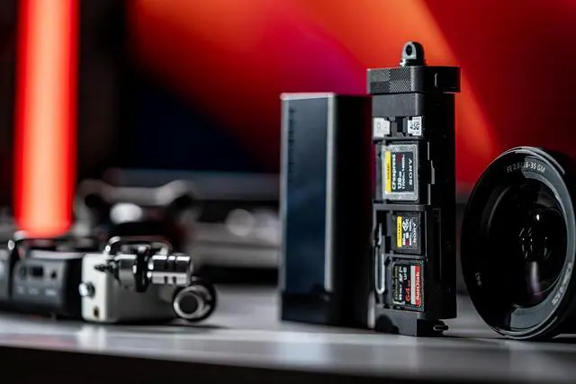 Alt view image 6 of 6 - USD 3.2 10GBps Pro Reader Versatile CF Express A,CF Express B, SD, and Micro SD Card Reader & Holder for Photography and Videography Professionals