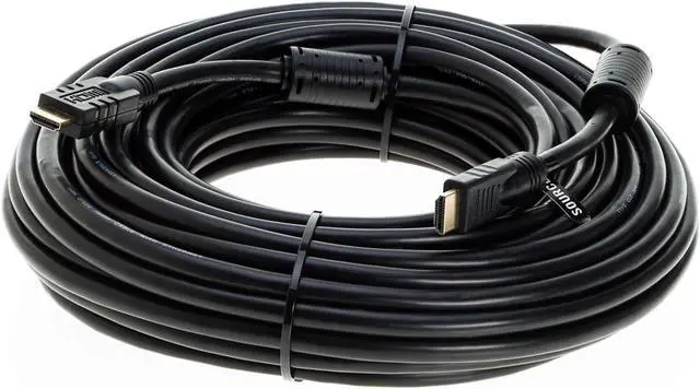 Main image of 75FT HDMI Cable High-Speed 4K HDR 18Gbps Ethernet Audio Return Channel Gold-Plated 2.0 60Hz UHD ARC Universal Compatible with HDTV Projector, Gaming Console Laptop Home Theater (75FT, Black)