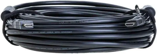 Alt view image 4 of 4 - 75FT HDMI Cable High-Speed 4K HDR 18Gbps Ethernet Audio Return Channel Gold-Plated 2.0 60Hz UHD ARC Universal Compatible with HDTV Projector, Gaming Console Laptop Home Theater (75FT, Black)