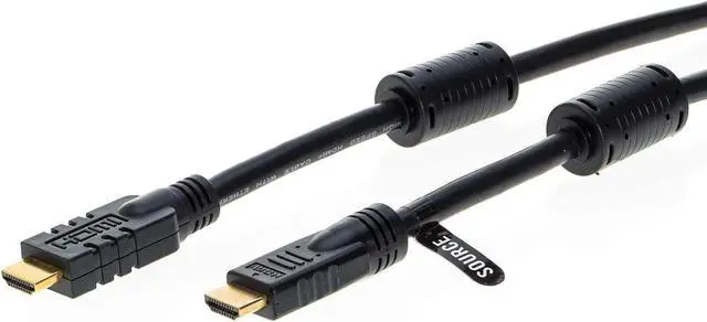 Alt view image 2 of 4 - 75FT HDMI Cable High-Speed 4K HDR 18Gbps Ethernet Audio Return Channel Gold-Plated 2.0 60Hz UHD ARC Universal Compatible with HDTV Projector, Gaming Console Laptop Home Theater (75FT, Black)