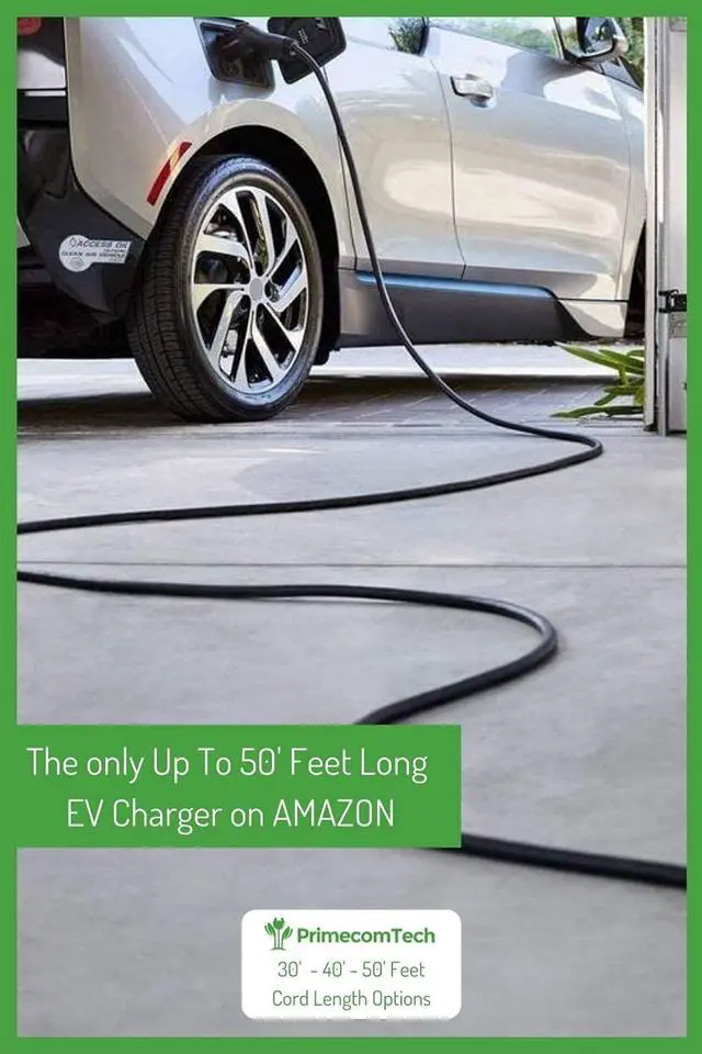 Alt view image 7 of 7 - 40Amp Primecom Level 2, Electric Vehicle (EV) Charger, (240V, 32A/40A), NEMA 14-50 Electric Car Charger, 30 feet, 40 feet, and 50 Feet Lengths for TESLA Level2 EV Charger (40, 40Amp) for Tesla