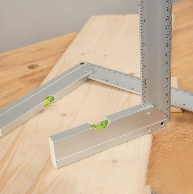 Alt view image 7 of 7 - Setup Blocks Height Gauge 15pc Set, Router Table Setup Bars w/L Square 3pc, Machinist Square for Router Fence, Table Saw Blade, Band Saw, Drill Press (72052)