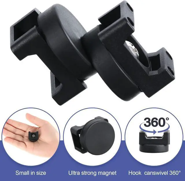 Alt view image 2 of 6 - Zip Tie Mount Multipurpose Magnetic Cable Holder Cable Tie Mount Magnets Magnetic Wire Management Bases with Heavy Duty Cable Zip Ties, Tie Mount Nylon Cable Ties in Total (250 Pieces, 22 mm)