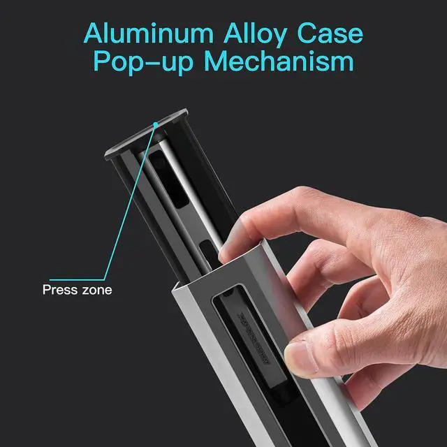 Alt view image 6 of 7 - Mini Electric Screwdriver, 5 Torque Modes Precision Electric Screwdriver, 60-in-1 Magnetic Bits 5/32''Hex, Max 3 N.m, Repair Tool Set for Phone Camera Laptop Watch (SES NANO)