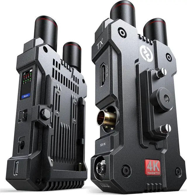 Main image of 4K Wireless Transmitter Receiver 5G SDI HDMI Video Transmission System, 4Kp30/1080p60, Support 23.98/29.97/59.94 FPS SDI Out, 450FT Los Range 66ms Latency, 4 App Monitoring (1TX+1RX)