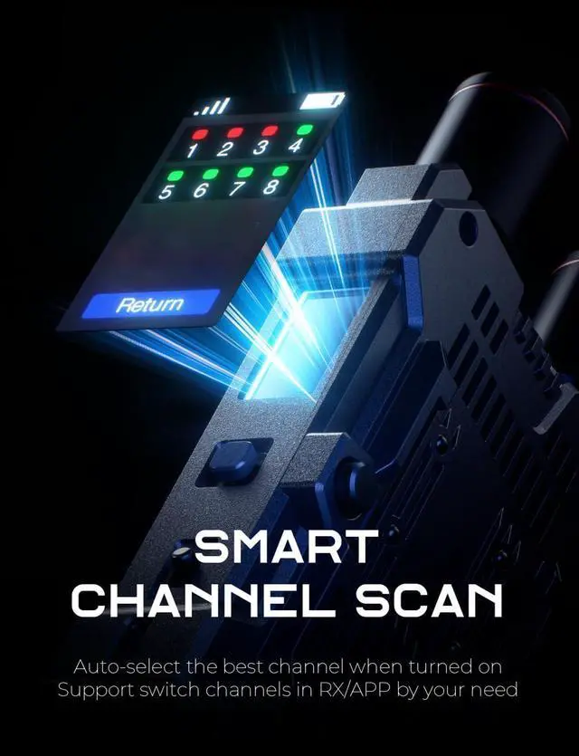 Alt view image 6 of 7 - 4K Wireless Transmitter Receiver 5G SDI HDMI Video Transmission System, 4Kp30/1080p60, Support 23.98/29.97/59.94 FPS SDI Out, 450FT Los Range 66ms Latency, 4 App Monitoring (1TX+1RX)