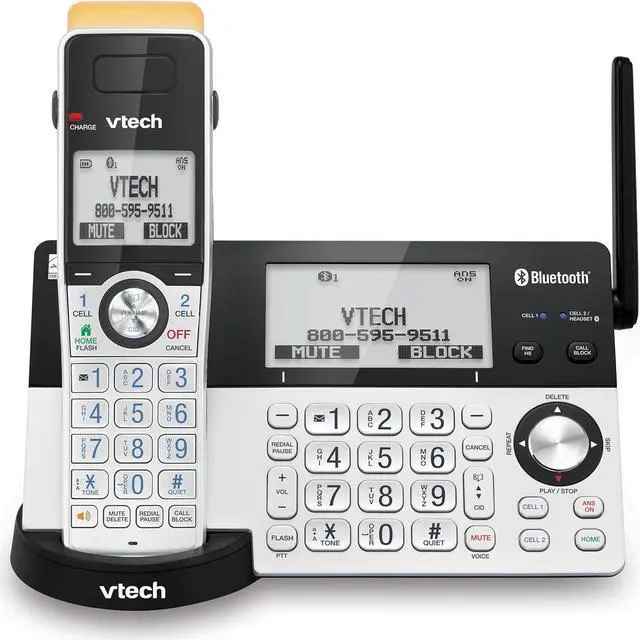 Main image of IS8151 Super Long Range DECT 6.0 Cordless Phone for Home with Answering Machine, 2300 ft Range, Call Blocking, Bluetooth, Headset Jack, Power Backup, Intercom, Expandable to 12 HS