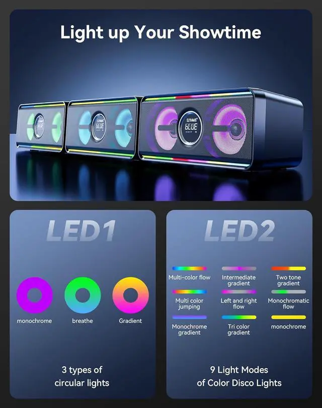 Alt view image 2 of 7 - Karaoke Machine for Adults Kids with 2 UHF Wireless Microphones,Portable Bluetooth Singing PA Speaker System with LED Lights for Home Party,Outdoor/Indoor/Wedding,Church,Birthday Gifts (K2)