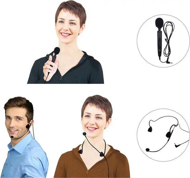 Alt view image 4 of 7 - SV 40W Portable Voice Amplifier with Microphones