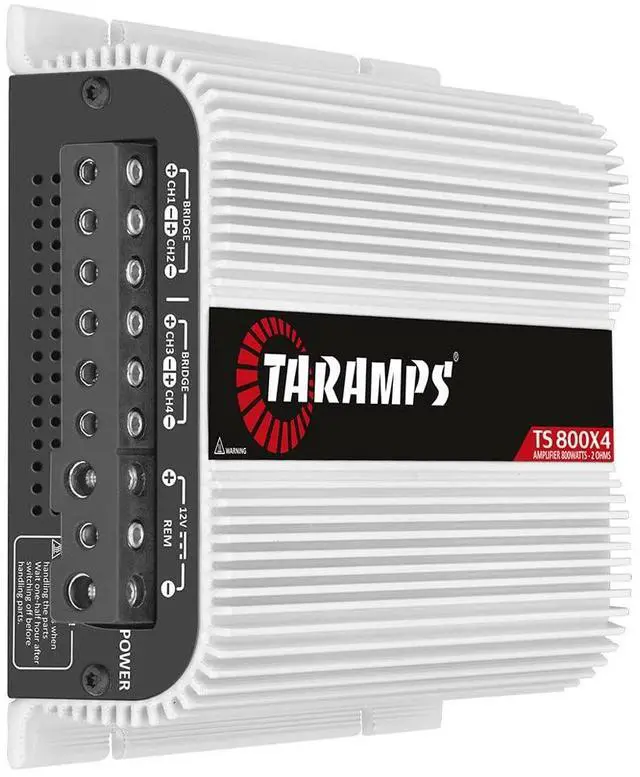 Alt view image 2 of 5 - TS 800x4 Car Audio Multichannel Amplifier 800 Watts Rms 2 Ohms 4 Channel 2 Bridged Channel Full Range Crossover, RCA/High Level Input, Class D