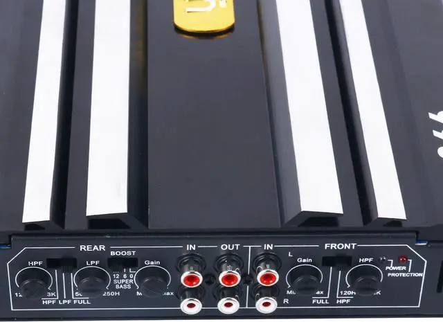 Alt view image 7 of 7 - C-266 Car 4 Channel Power Amplifier Stereo Audio Super Bass Sub Woofer Amp 12V