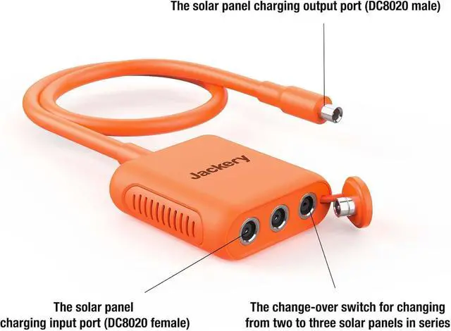 Alt view image 2 of 4 - Solar Series Connector for Explorer 2000 Pro Portable Power Station and SolarSaga 200W Solar Panel