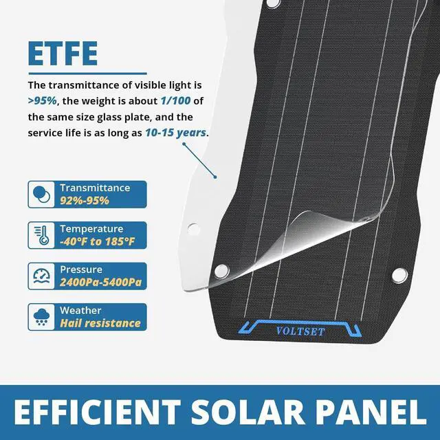 Alt view image 5 of 7 - 30W 12V Solar Battery Charger Maintainer, Waterproof Solar Trickle Charger, Flexible Solar Panel with Built-in Controller for Boat RV Motorcycle Marine