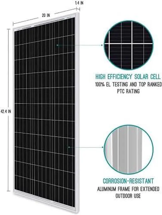 Alt view image 2 of 7 - 400 Watts 12 Volts Monocrystalline Solar RV Kit Off-Grid Kit with Adventurer 30A PWM LCD Charge Controller+ Mounting Brackets+ Male and Female Connectors+Solar Cables+Cable Entry housing