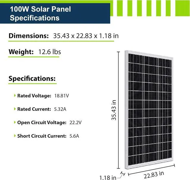 Alt view image 6 of 7 - 200W 12V Solar Power Kit | 200W Mono Rigid Solar Panels, 30A MPPT Solar Charge Controller | RV, Trailer, Camper, Marine, Off Grid, Solar Projects