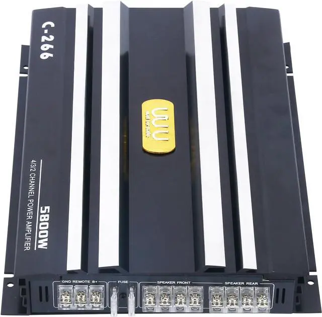 Alt view image 5 of 7 - C-266 Car 4 Channel Power Amplifier Stereo Audio Super Bass Sub Woofer Amp 12V