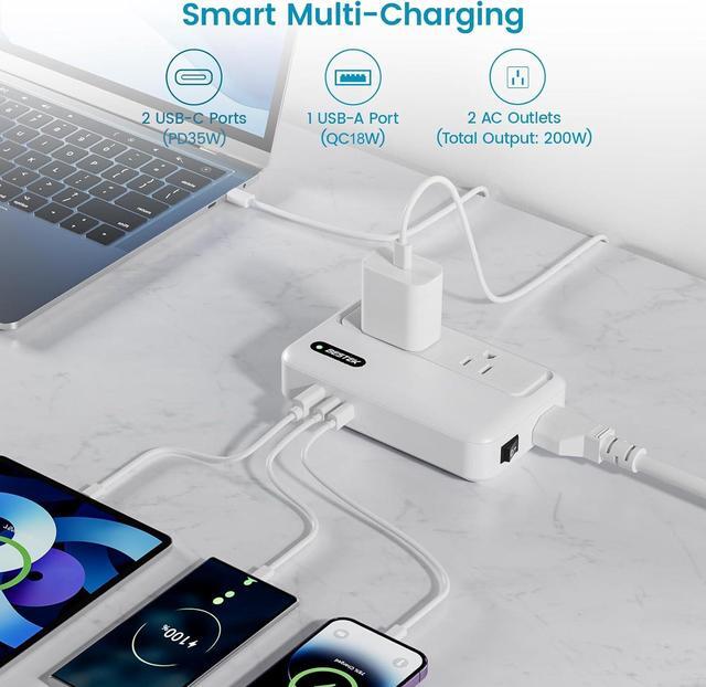 Alt view image 4 of 7 - 220V to 110V Voltage Converter US to Europe International Universal Travel Adapter for Hair Straighteners Curling Irons,Power Converter Plug Combo US to EU UK (White)