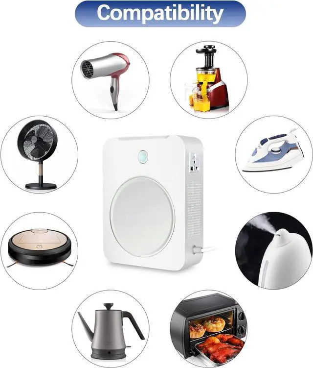 Alt view image 3 of 7 - 2500W Step Up Voltage Converter Heavy Duty 110V to 220V Power Converter Transformer with Input Power Cable 2500W 110v to 220v Step Up Transformer for Using 220V Asia Euro Appliance in US