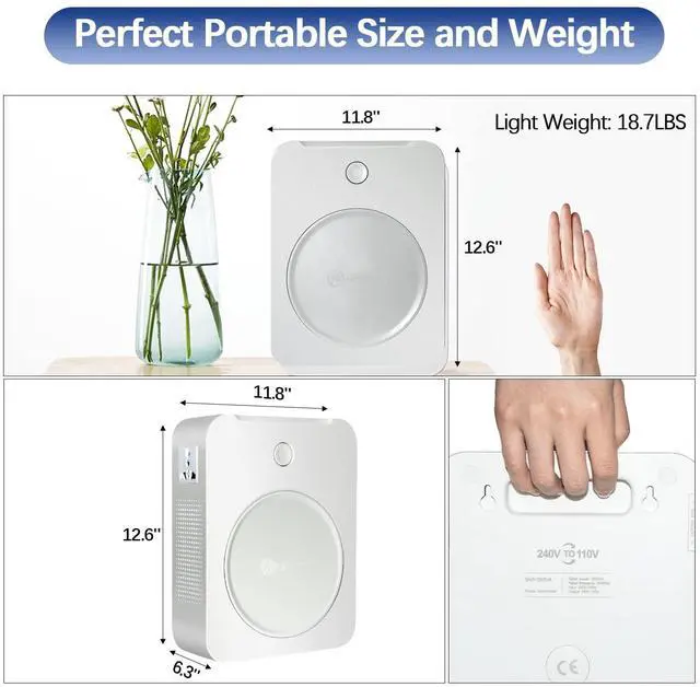 Alt view image 2 of 7 - Step Up Voltage Converter 110V to 220V 2500W Heavy Duty Power Converter Transformer with Input Power Cable Step Up Transformer 110v to 220v for Using 220V Asia Euro Appliance in US