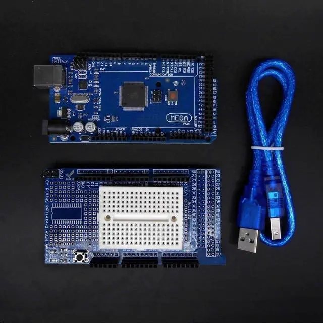 Alt view image 3 of 7 - Ultimate STEM Electronic Projects Starter Kit for Arduino with Mega2560, LCD1602, Servo, Stepper Motor, Sensors, Breadboard, Jumper Wire, Resistor, Capacitor, Transistor and Tutorial