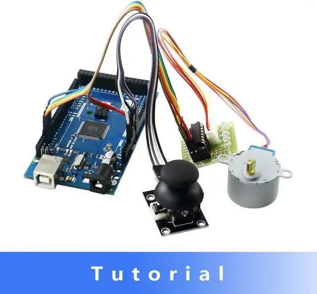 Alt view image 5 of 7 - Ultimate STEM Electronic Projects Starter Kit for Arduino with Mega2560, LCD1602, Servo, Stepper Motor, Sensors, Breadboard, Jumper Wire, Resistor, Capacitor, Transistor and Tutorial