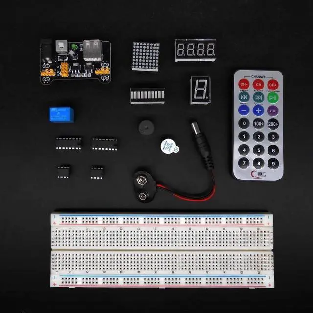 Alt view image 6 of 7 - Ultimate STEM Electronic Projects Starter Kit for Arduino with Mega2560, LCD1602, Servo, Stepper Motor, Sensors, Breadboard, Jumper Wire, Resistor, Capacitor, Transistor and Tutorial
