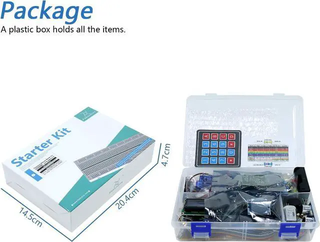 Alt view image 7 of 7 - Ultimate Starter Kit for Raspberry Pi 5 4 B 3 B+ 400 Zero 2 W, 962-Page Detailed Tutorial, Python C Java Scratch Processing Code, 223 Items, 128 Projects (Raspberry Pi NOT Included)