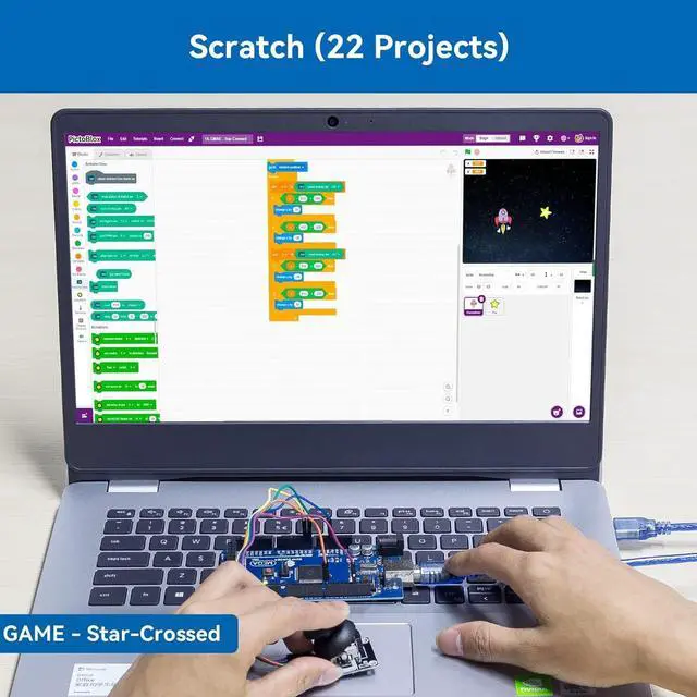 Alt view image 5 of 7 - Project The Most Complete Electronics Starter Kit Compatible with  Mega 2560 R3 Mega328 Nano, 73 Tutorials Included