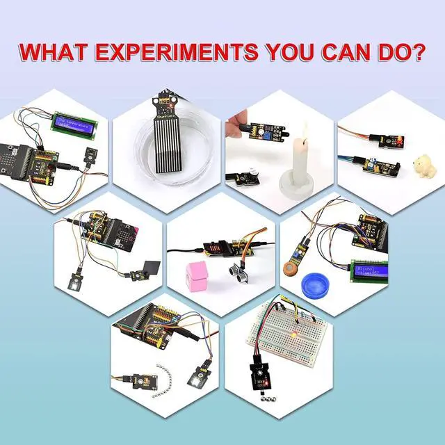 Alt view image 3 of 6 - 37 in 1 Box Starter Kit with BBC Micro bit Controller Board V2.2, Great 37 Sensors Microbit Accessories Kit for Teens Adults Coding Electronics