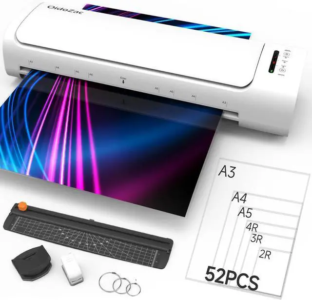 Main image of Laminator Machine A3, 60s Quick Warm-up 13-inch Laminator with 52 Laminating Sheets Cold Hot Lamination 9 in 1 Thermal Laminator with Paper Trimmer Corner Rounder for Office School Business Home Use