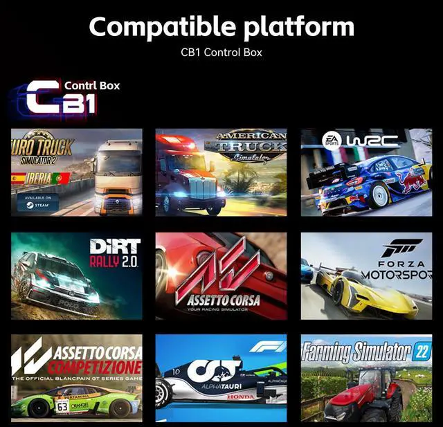 Alt view image 7 of 7 - Multi-function Racing Button Box PC USB Simulation Racing Instrument Center Control Button Box -Compatible with PC/ V9 GEN2, 30 Programmable Buttons, Adjustable RGB Lighting,Truck ETS2 Hub Sim racing