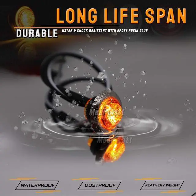 Alt view image 4 of 6 - Meerkatt 3/4 Inch Round Mini 3 LED Side Marker Lights with Stainless Chrome Bezel Sealed For Trailer Pickup Truck Lorry Boat 12V DC