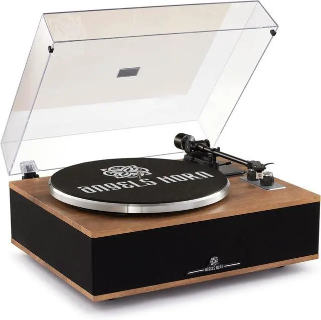 Main image of Vinyl Record Player, Bluetooth Turntable with Built in Speakers Phono Preamp, High Fidelity Turntables for Vinyl Records with Magnetic Cartridge AT-3600L, Belt Drive 2-Speed