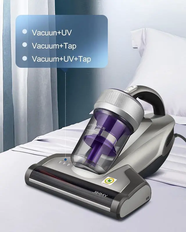 Alt view image 5 of 7 - Mattress Vacuum Cleaner, Anti-allergen Bed Vacuum Cleaner with UV-C Light & High Heating Tech, 14Kpa Suction 480W Powerful Handheld Vacuums for Dust & Pet Hair(JV35, Corded)