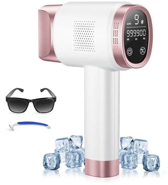 Main image of Laser Hair Removal for Women and Men, IPL with Ice-Cooling System for Nearly Painless And Long-Lasting Result At-Home Permanent Hair Removal Device 999999 Flashes for Whole Body Use