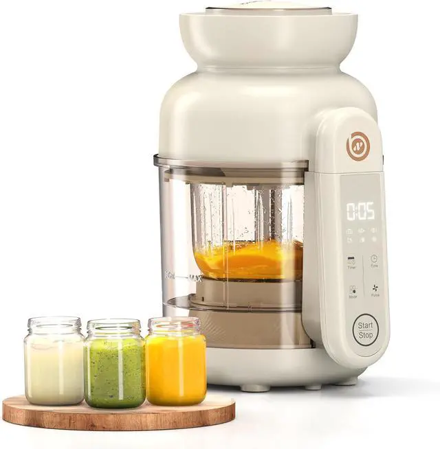 Main image of Auto Baby Food Maker, Glass Baby Food Mills, Baby Blender & Steamer and Puree Maker with Auto Cooking, Easy Cleaning, Dishwasher Safe, Cook at Home, Touch Screen Control