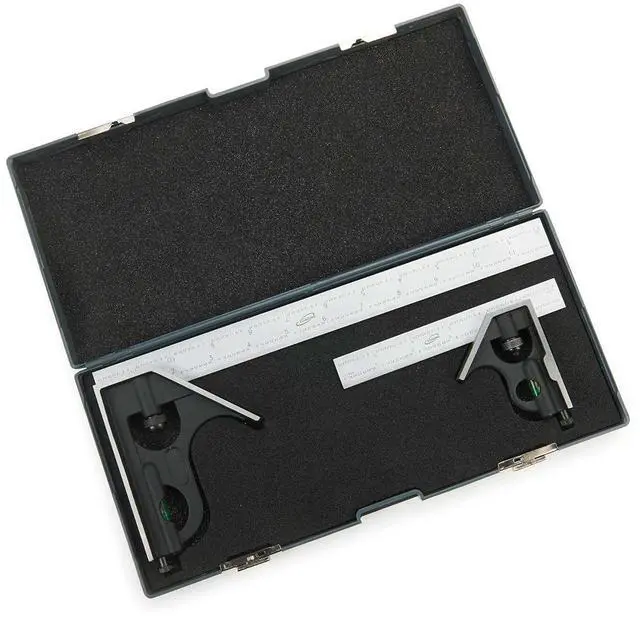 Alt view image 4 of 7 - Combination Square Set 6" & 12" 4R Steel Blade High Precision