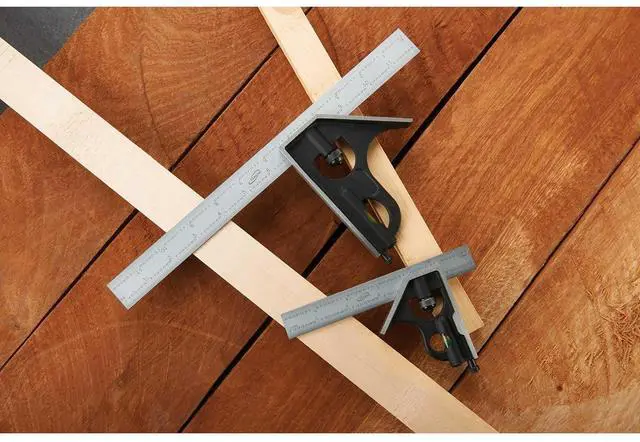 Alt view image 5 of 7 - Combination Square Set 6" & 12" 4R Steel Blade High Precision