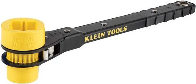 Main image of KT151T Lineman's Ratcheting Wrench with Bolt-Through Design, 3/4-Inch, 13/16-Inch, 1-Inch x 1-1/8-Inch Combination Square Socket
