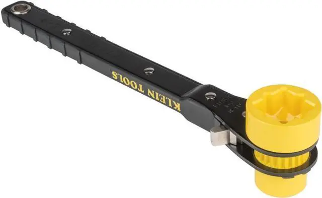 Alt view image 3 of 7 - KT151T Lineman's Ratcheting Wrench with Bolt-Through Design, 3/4-Inch, 13/16-Inch, 1-Inch x 1-1/8-Inch Combination Square Socket