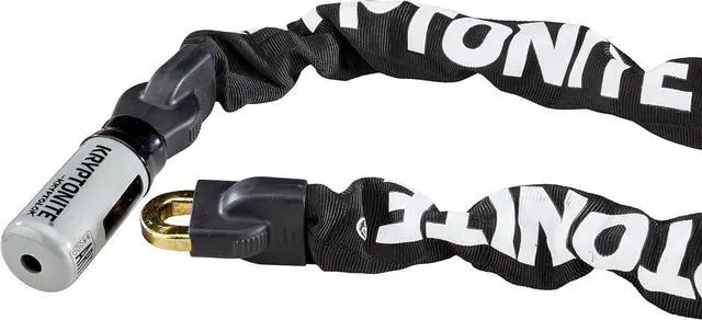 Alt view image 3 of 7 - Kryptolok 915 Bike Chain Lock, 5 Feet Long Heavy Duty Anti-Theft Sold Secure Gold Bicycle Chain Lock with Keys for Bike, Motorcycle, Scooter, Bicycle, Door, Gate, Fence