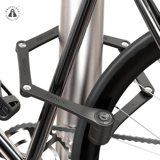 Alt view image 7 of 7 - FoldyLock Compact Folding Bike Lock - Award Winning Patented Lightweight High Security Bicycle Lock - Heavy Duty Anti Theft Smart Secure Guard with Keys & Case for Bikes or Scooters